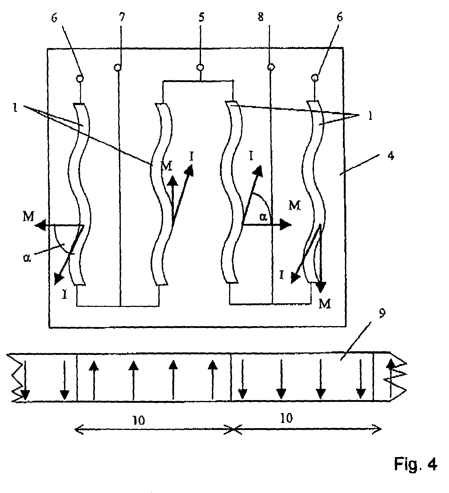 Magnetoresistive sensor for determining an angle or a position