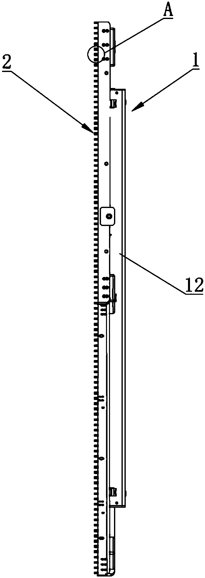 Unilaterally controlled side light emitting displayer