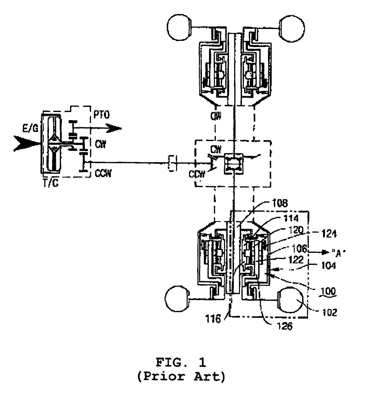 Transmission having simple construction