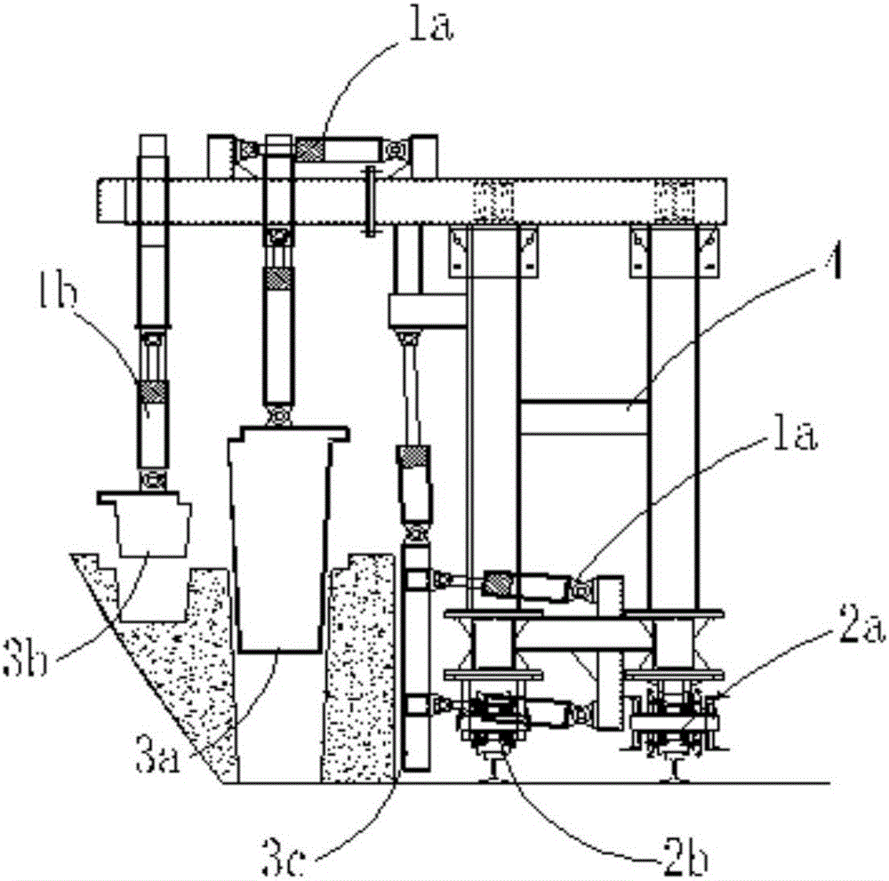 Rail-traveling type hydraulic ditch cable trench trolley formwork system