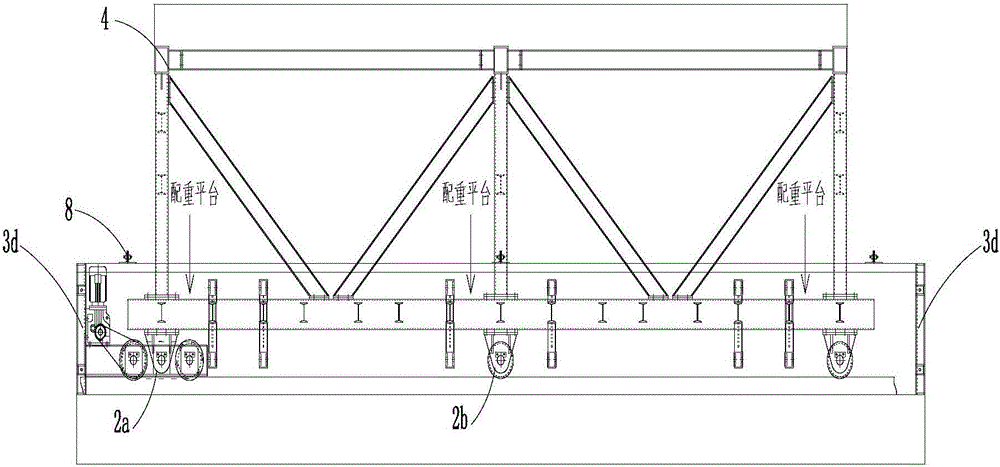 Rail-traveling type hydraulic ditch cable trench trolley formwork system