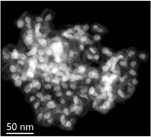 A kind of preparation method of niau nano-catalyst for hydrogen production from borane ammonia