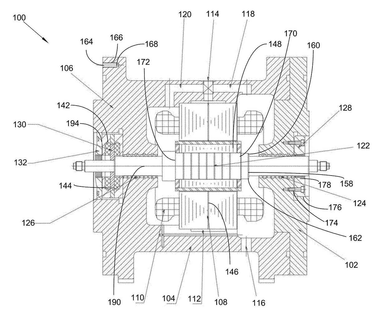 High-speed permanent magnetic motor assembly