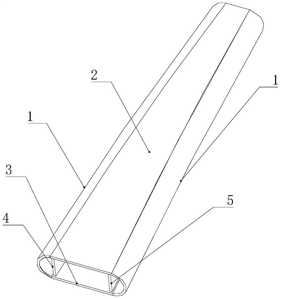 Oblate variable-cross-section steel pipe arch and manufacturing process thereof