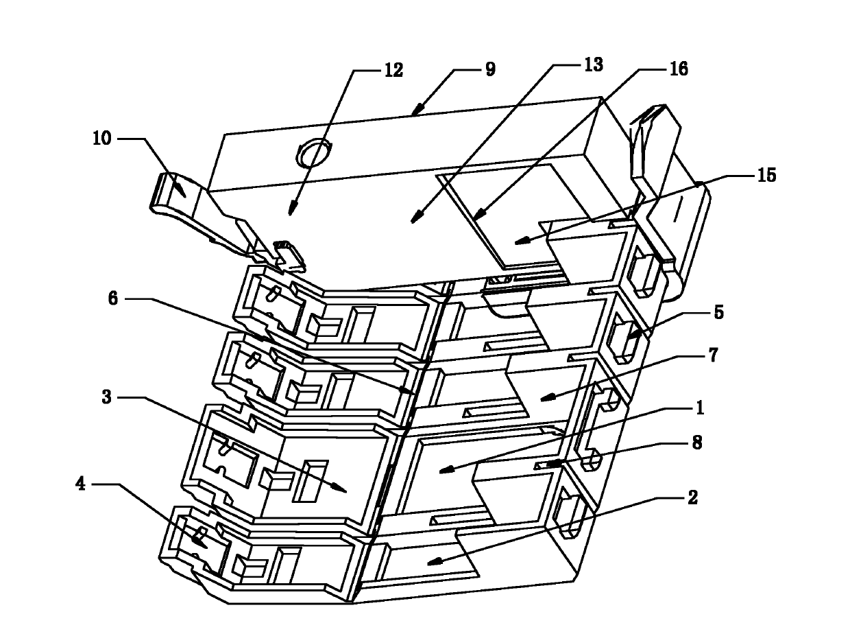 Toner cartridge rack for automatically rebounding to reset and tone cartridge matched with same