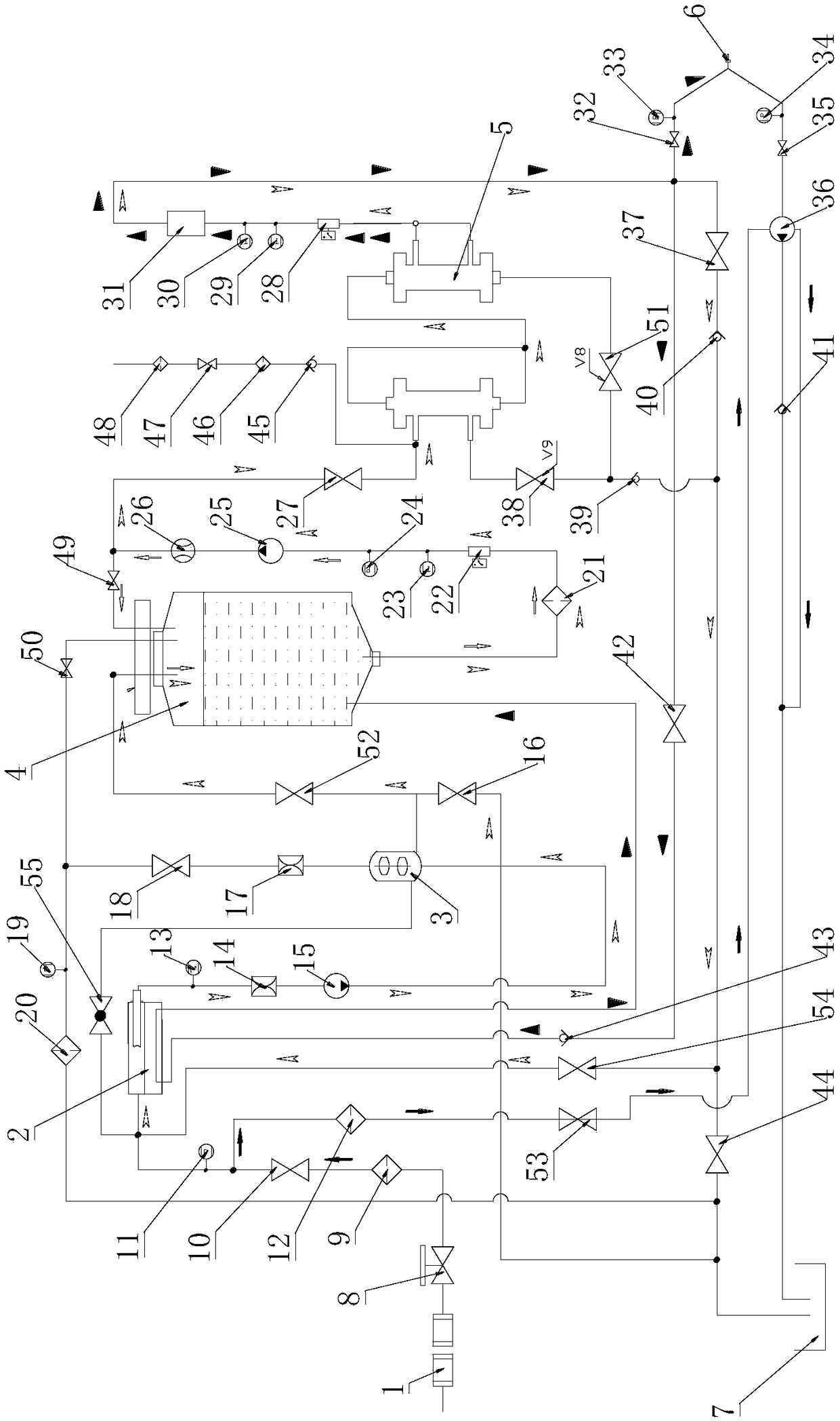 Continuous dilution type complete sequential peritoneal dialysis solution treatment system with complete sequential treatment function