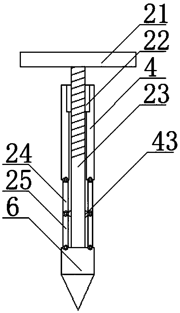 Foundation pit support structure with tunnels on side walls of foundation pits