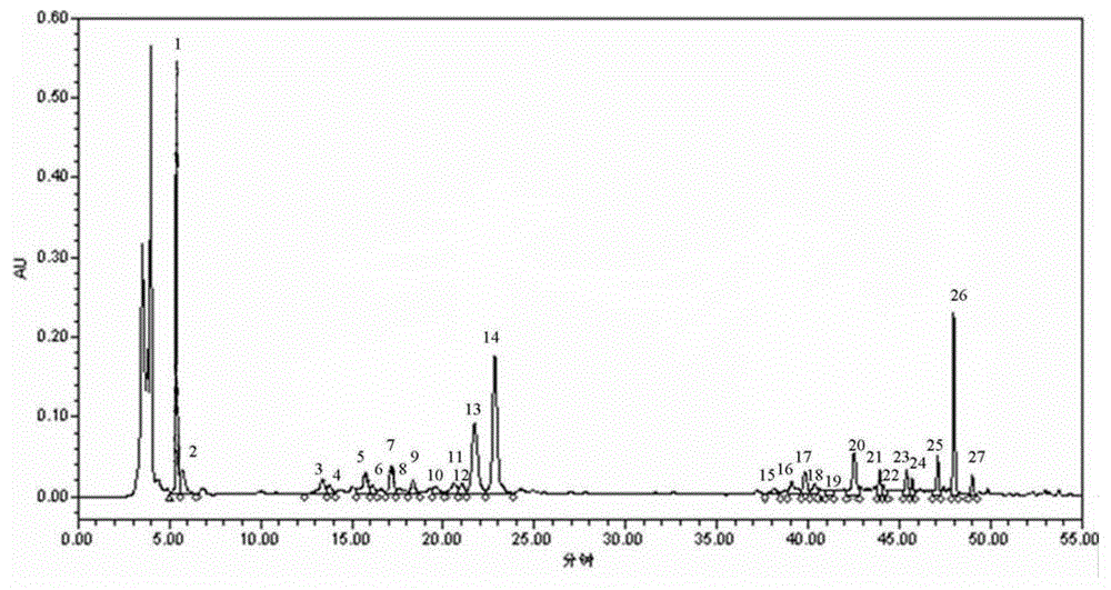 Daochi powder formula granule as well as preparation method, use and detection method thereof