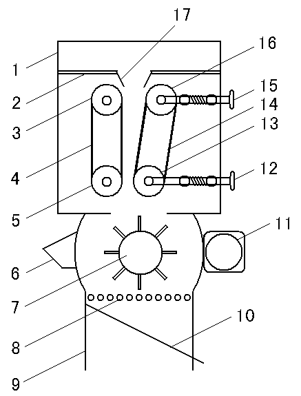 Extruded corn sheller