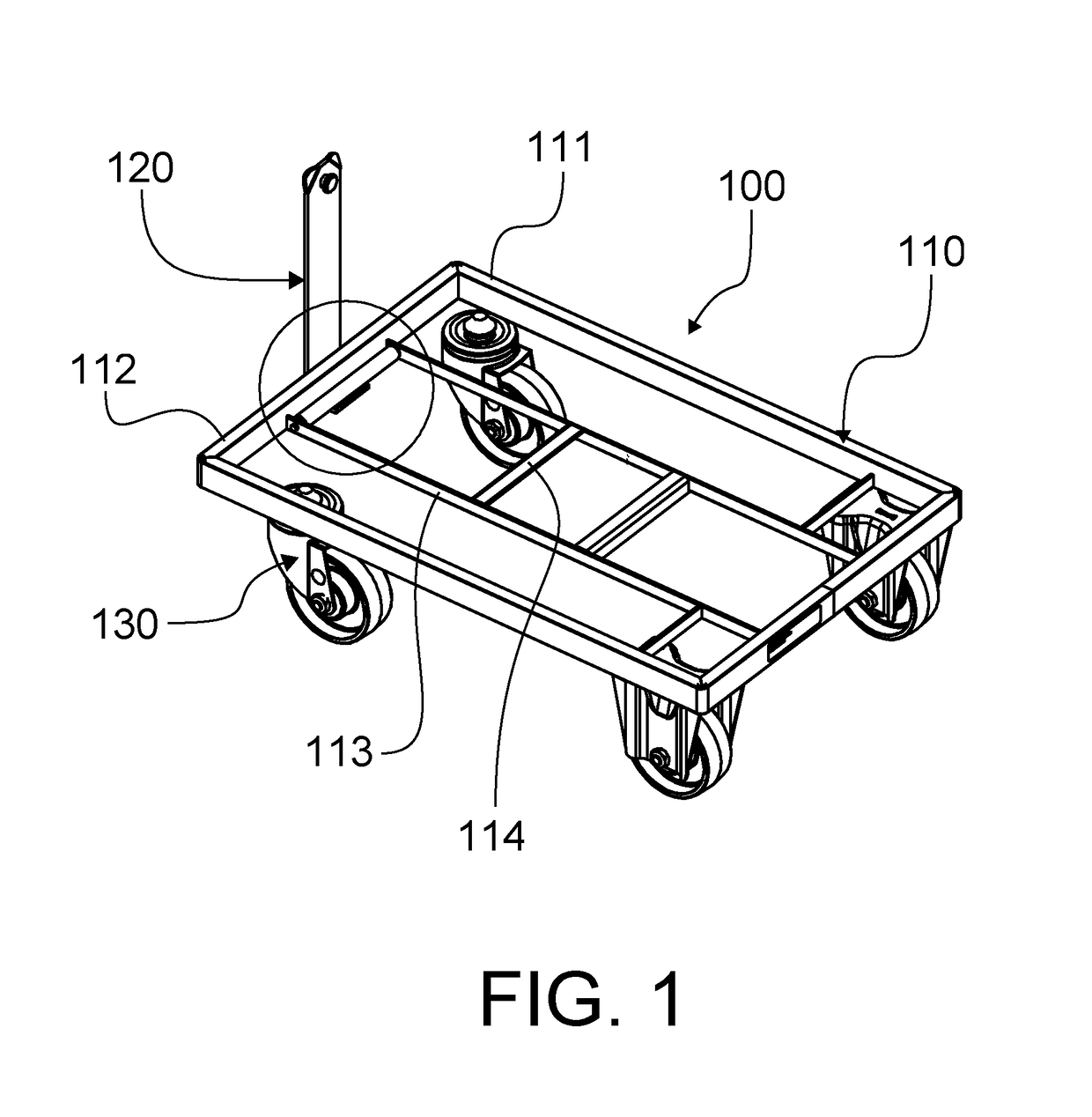 Tow bar assembly and dolly comprising the same