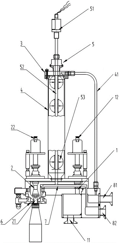 Electronic metering filling machine