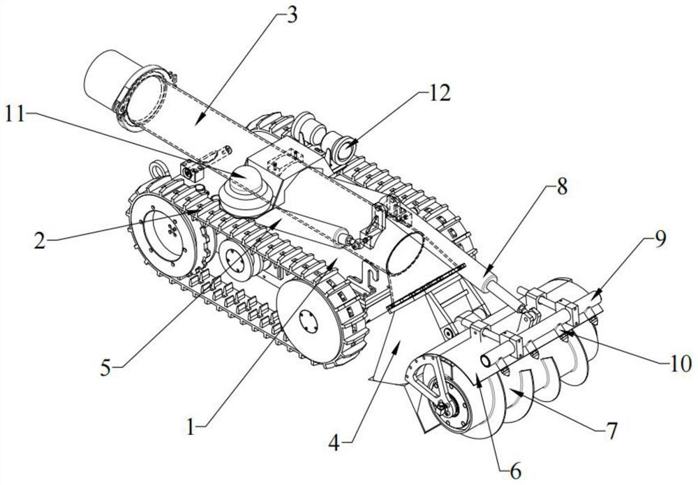 Pipe network dredging robot