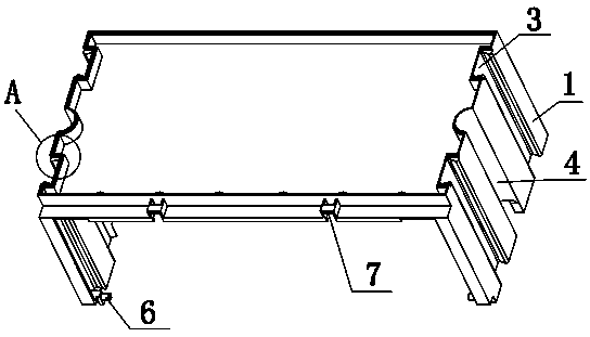 Drawer type fast combined plant wall