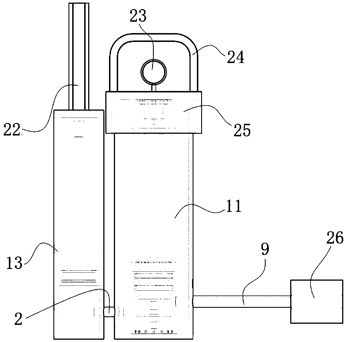 Test tool for air leakage of silencer of automobile engine and method of test tool