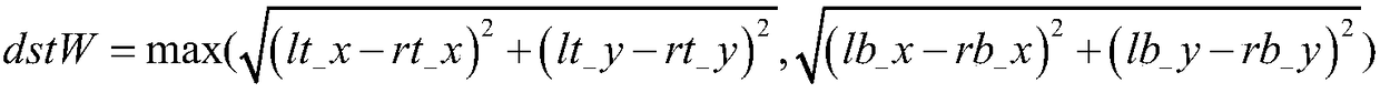 A distortion image correction method and device based on corner detection