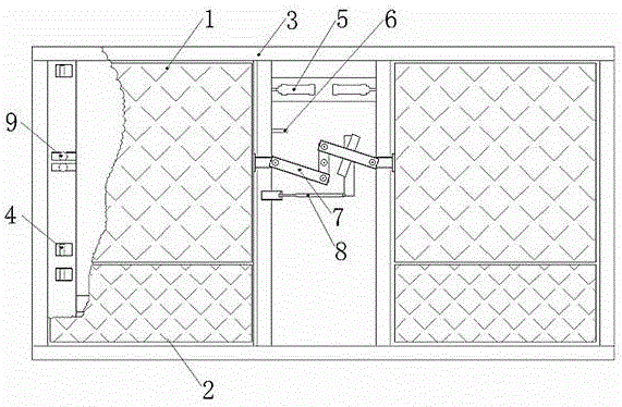 Double-slide-plate double-steering-axle automobile sideslip test table and automobile sideslip test method