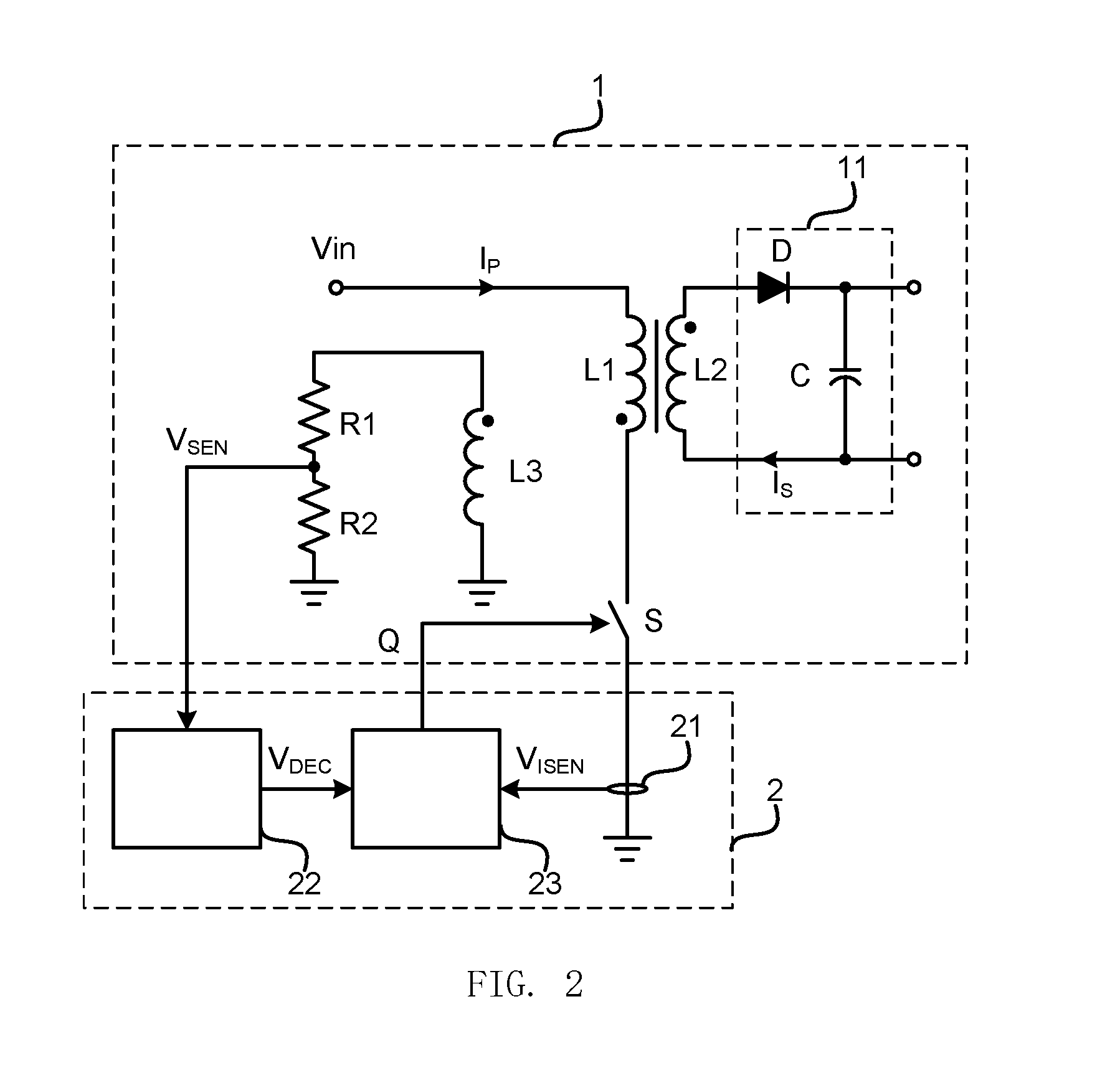 Control circuit, control method and flyback converter of primary-side feedback control thereof