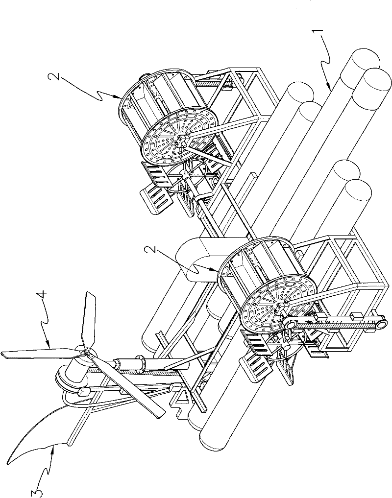 Multistage equipment for increasing dissolved oxygen in water