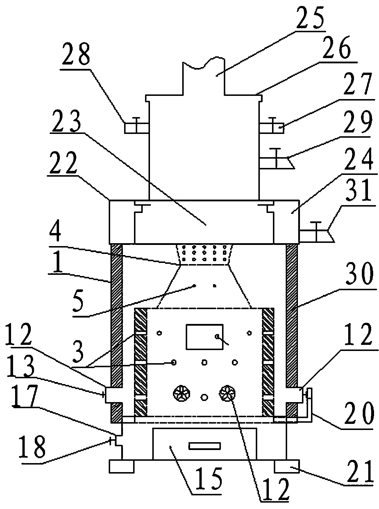 Energy-saving and environment-friendly heating furnace with gasification barrel