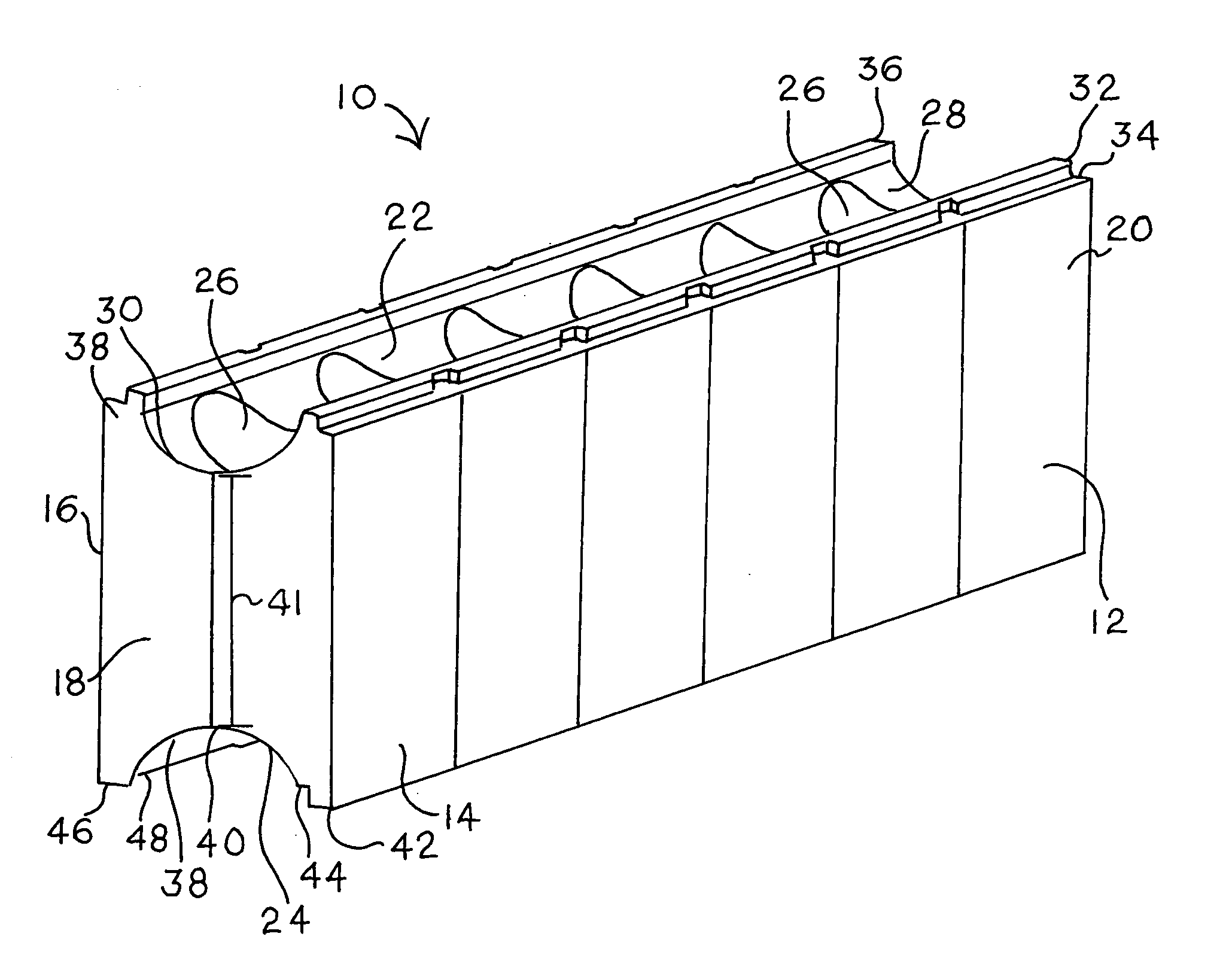 Insulated concrete form