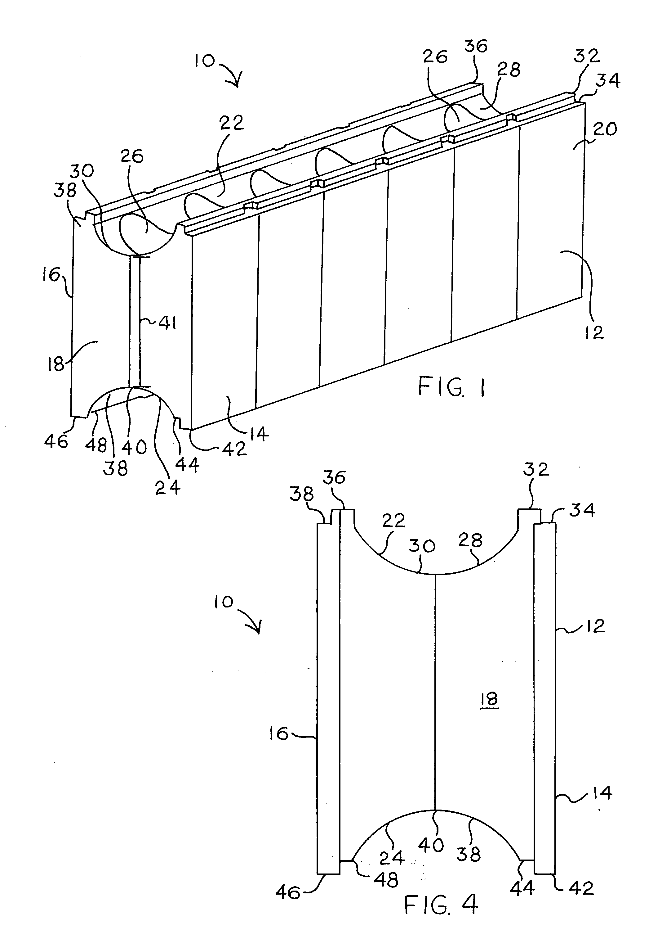 Insulated concrete form