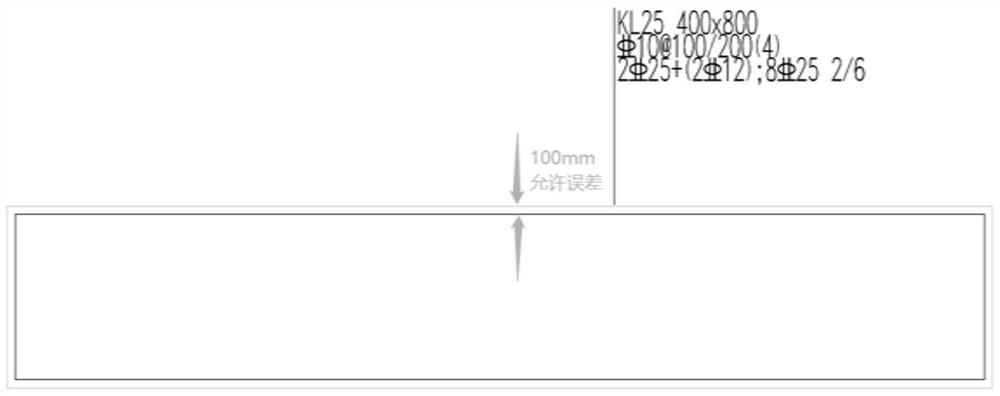 Method for generating beam reinforcement information in BIM (Building Information Modeling) model based on beam leveling method construction drawing