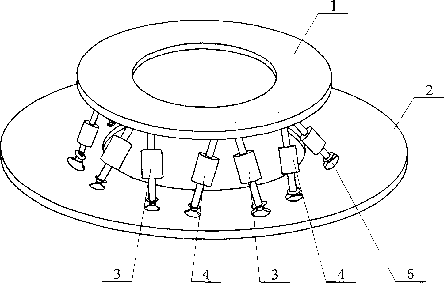 Integral vibration isolation platform of astrovehicle