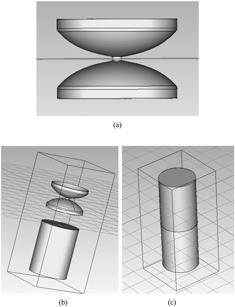 Double-rotational parabolic dipole antenna