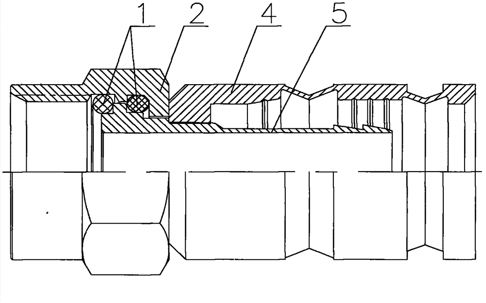 Spiral washer for RF coaxial connector, and using method and application of spiral washer