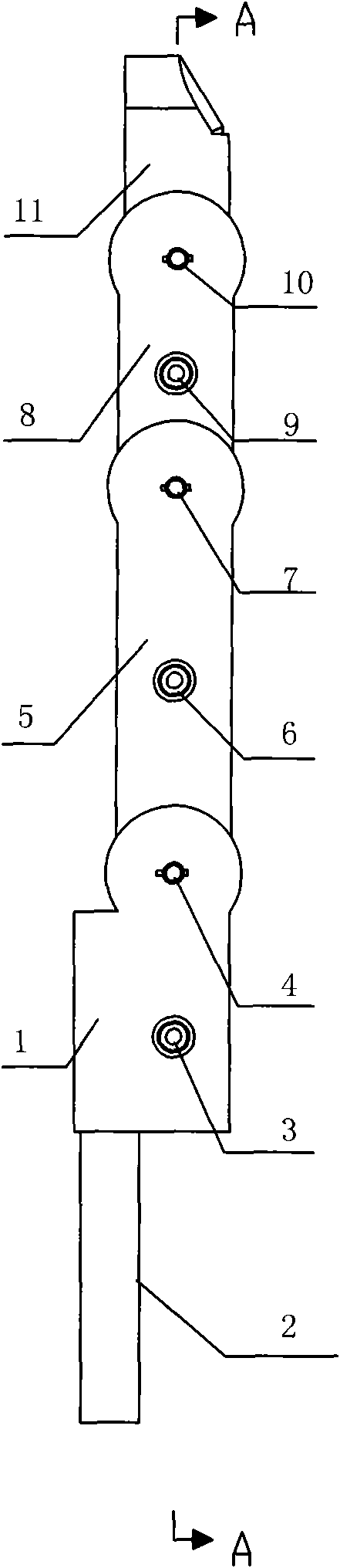 Finger device of coupling three-joint robot