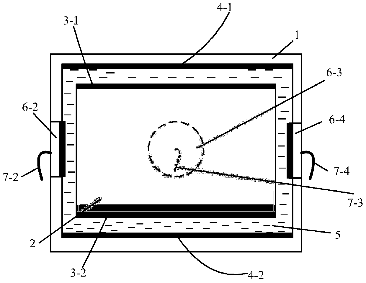 Magnetic suspension two-dimensional displacement vector hydrophone