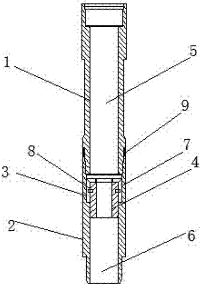 Annulus-pressurizing well cementing device