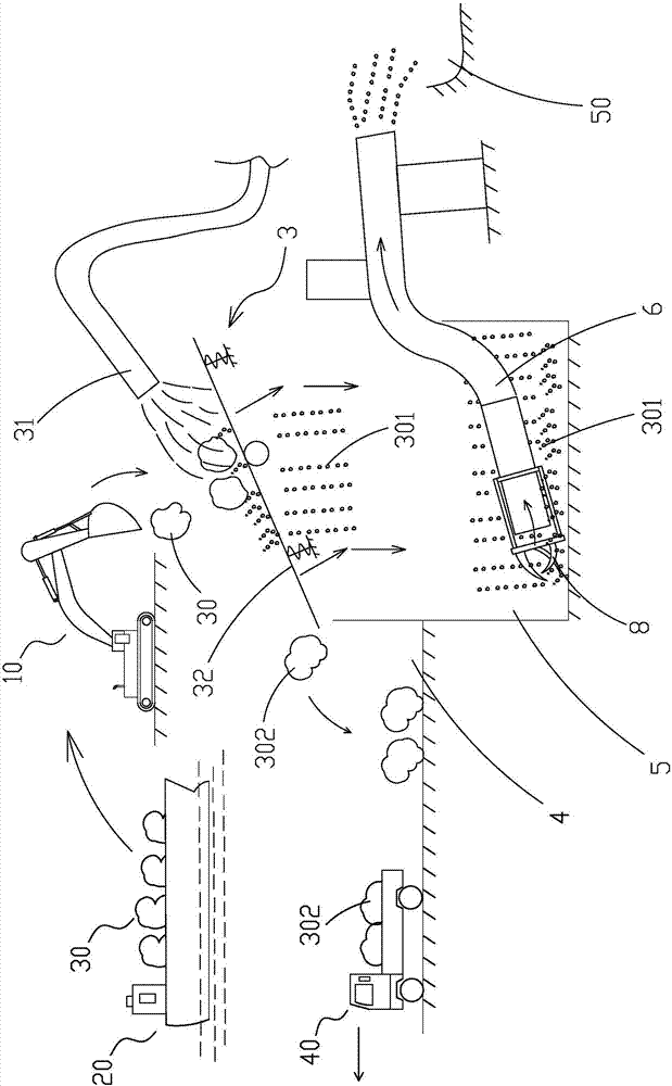 Building foundation mud transportation method and building foundation mud transportation equipment