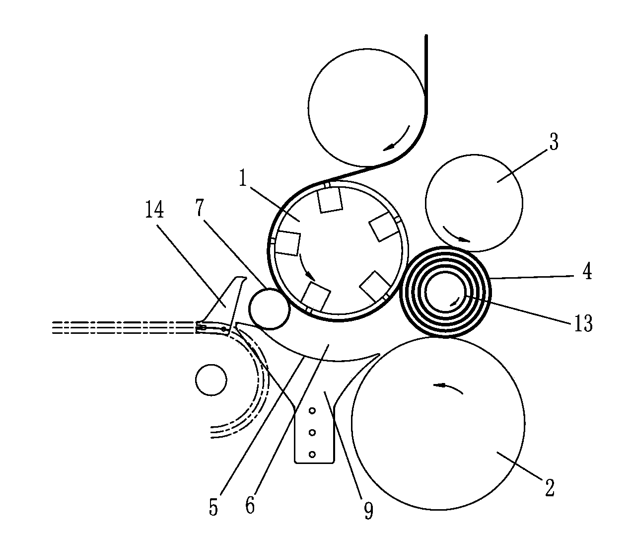 Re-reeling machine capable of reliably and tidily cutting paper