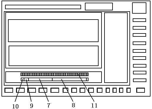 Graphical detection display method for real-time monitoring of grinding state