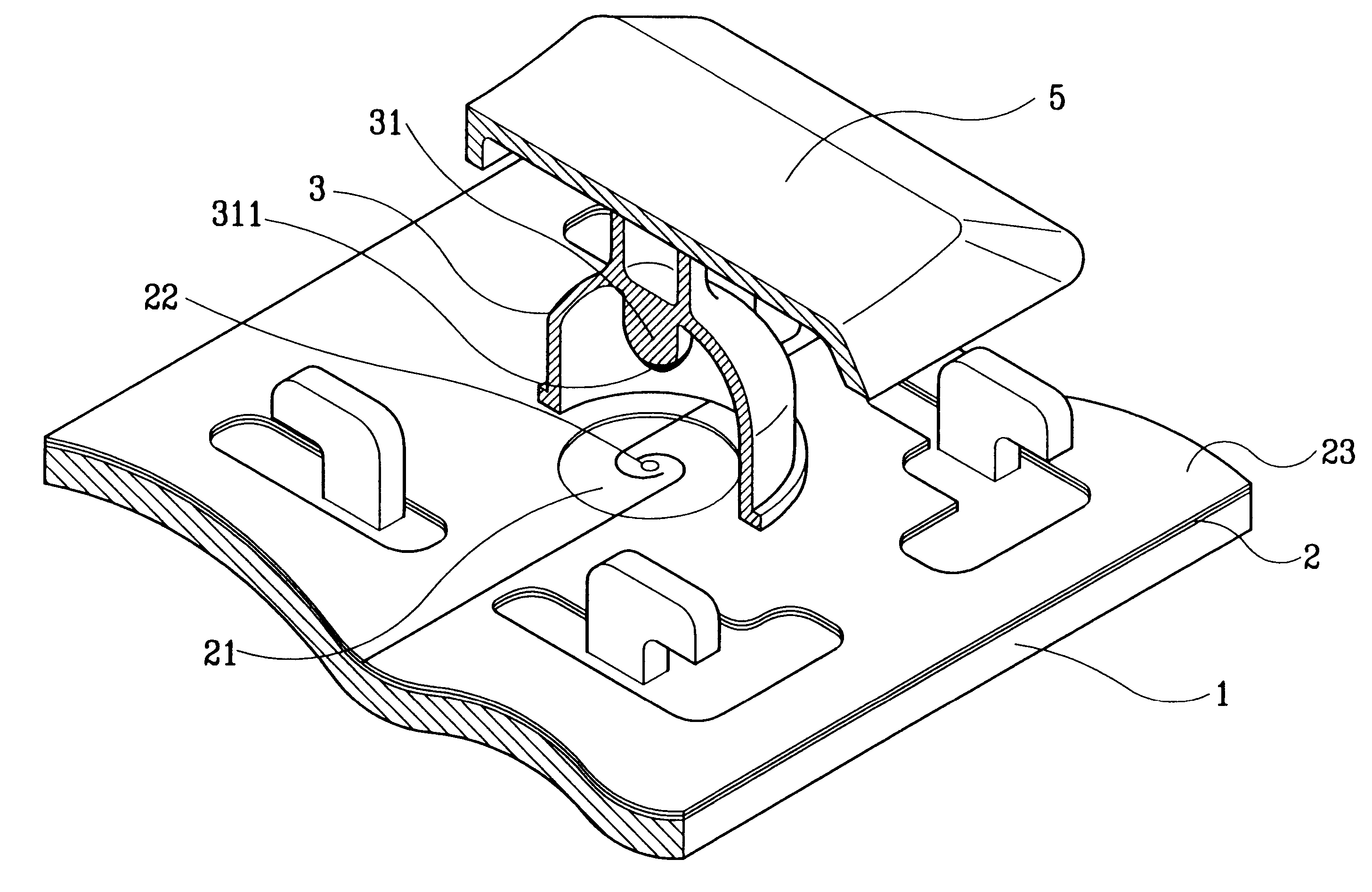 Compact key structure