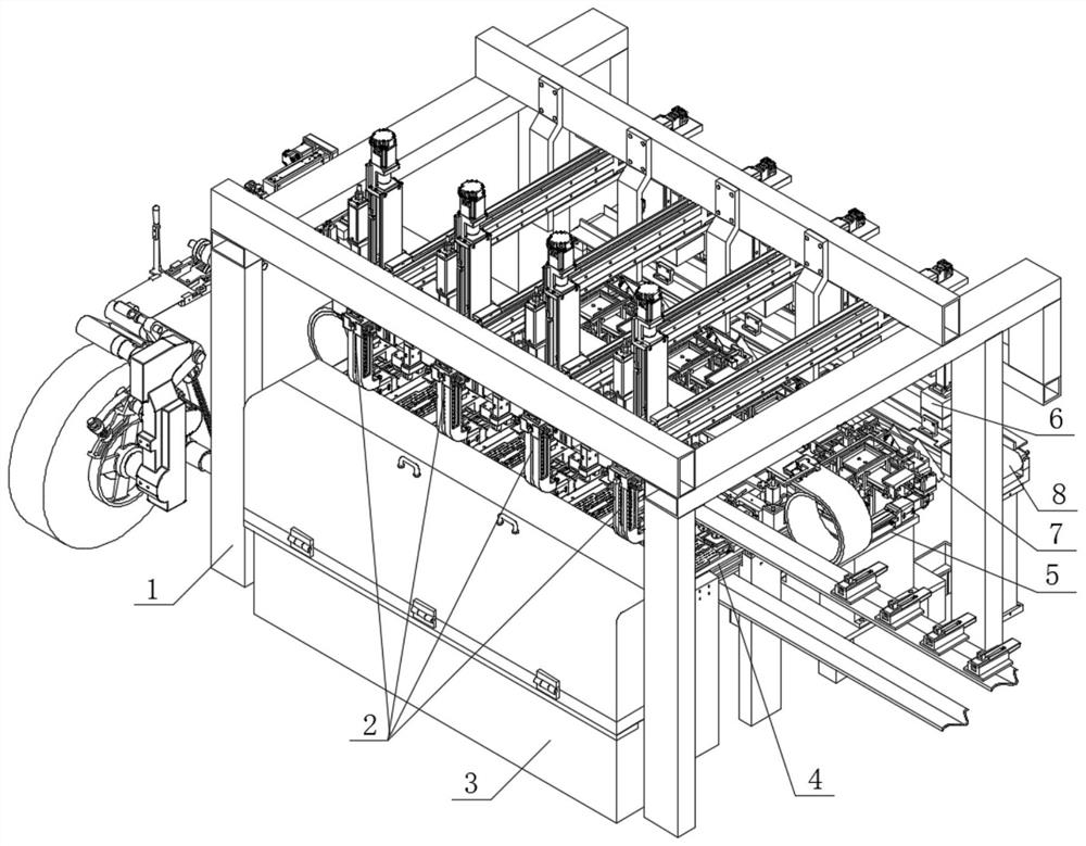 A trademark forming device for special-shaped and multi-standard cigarette products