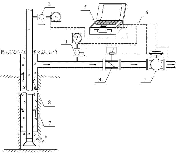 Method and device for detecting gas cut position in drilling process