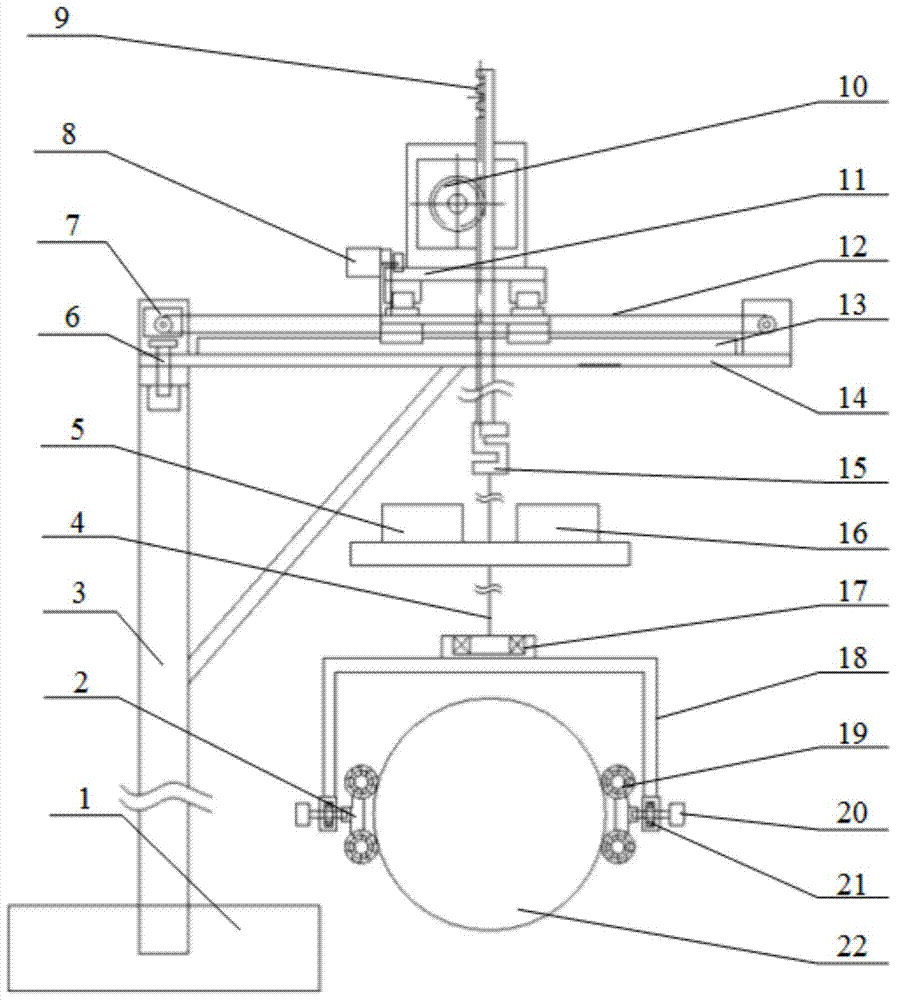 Unrestricted suspension type initiative gravity compensation system