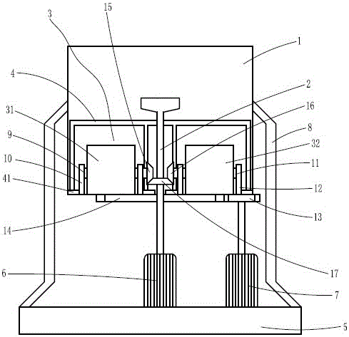 Sand mixer with uniform rolling function