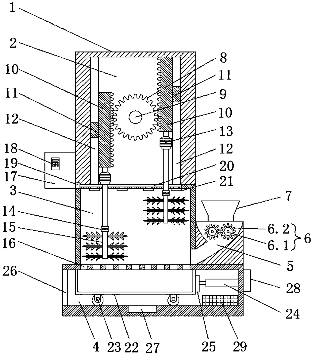 Intelligent crushing treatment equipment