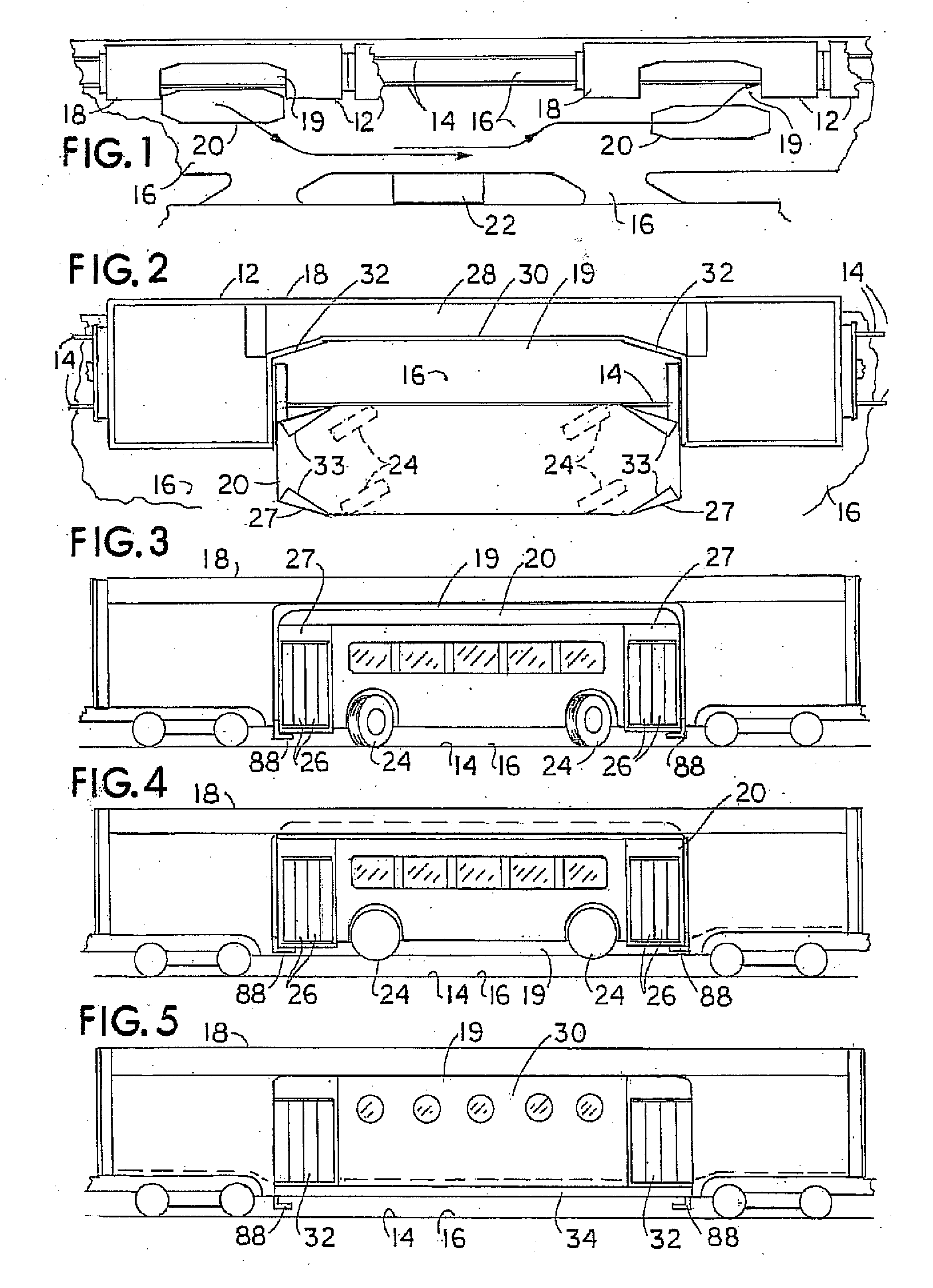 Under-way vehicle transfer