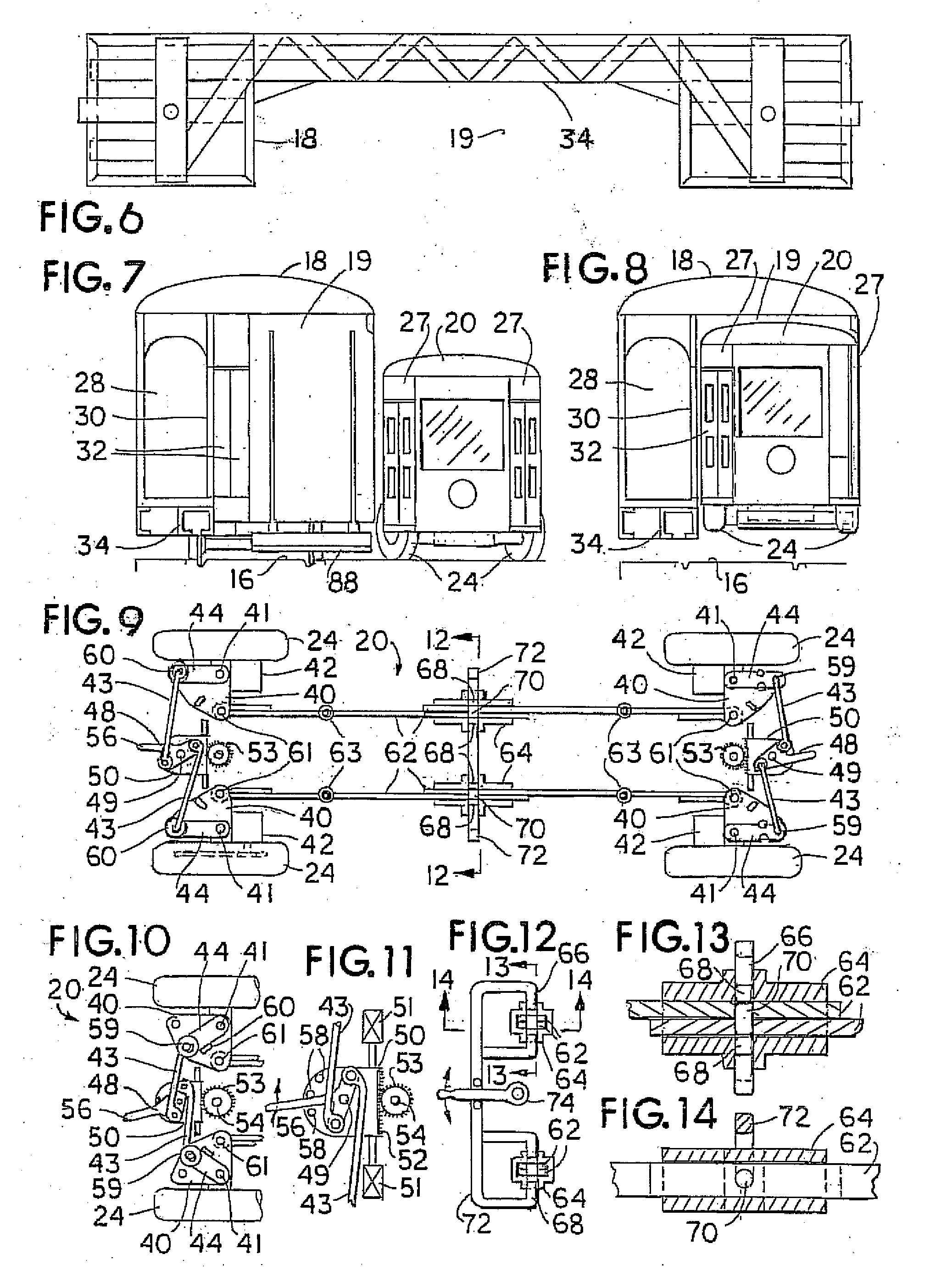 Under-way vehicle transfer