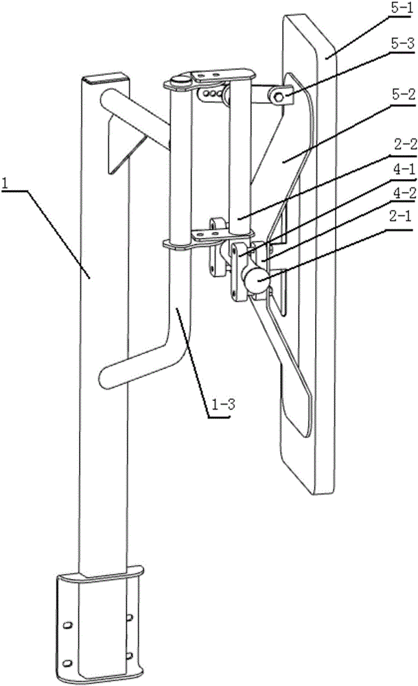 Rear view mirror bracket for mining dump vehicle