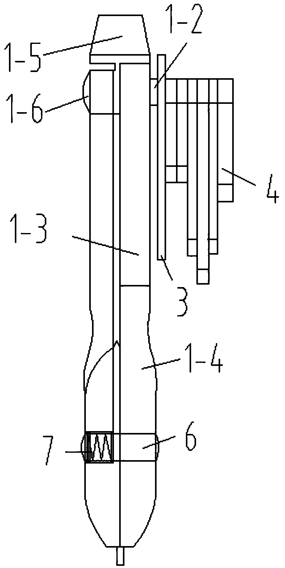 A kind of multifunctional drawing compasses