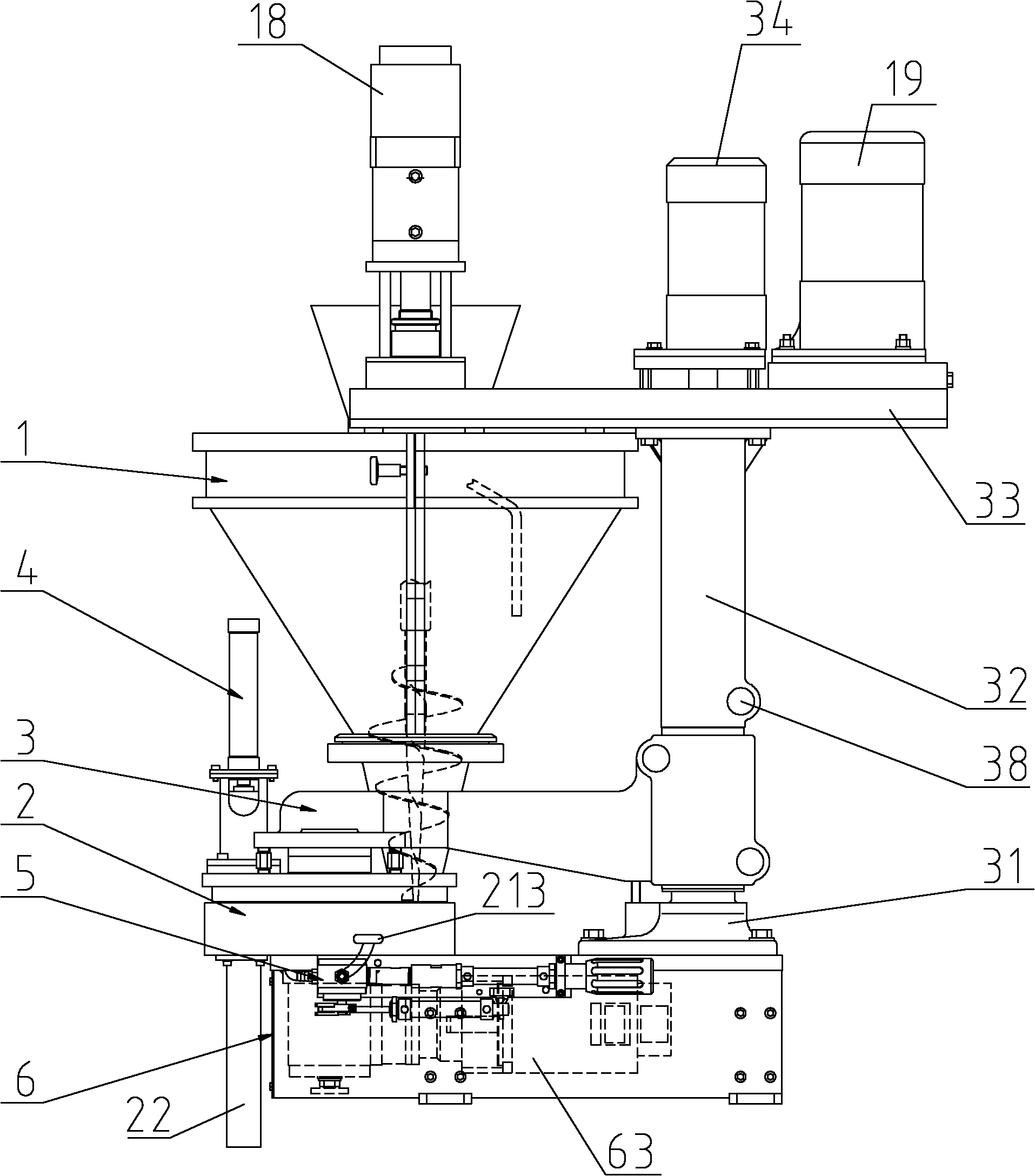 Volume measurement filling machine