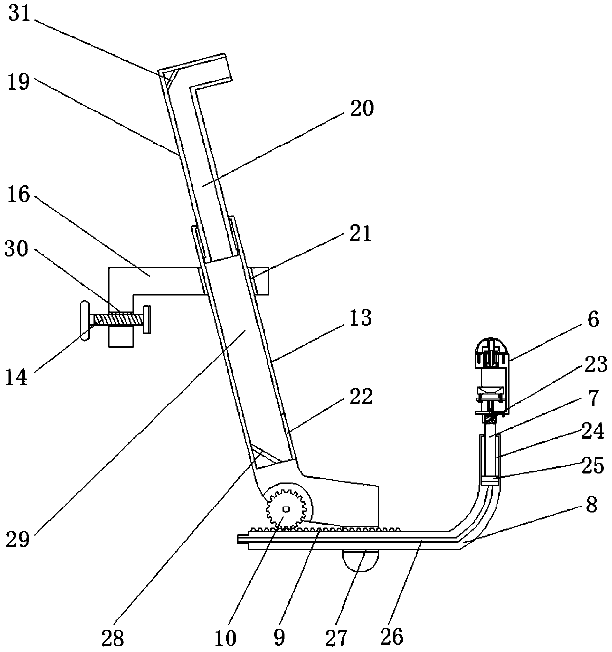 Defecation nursing device