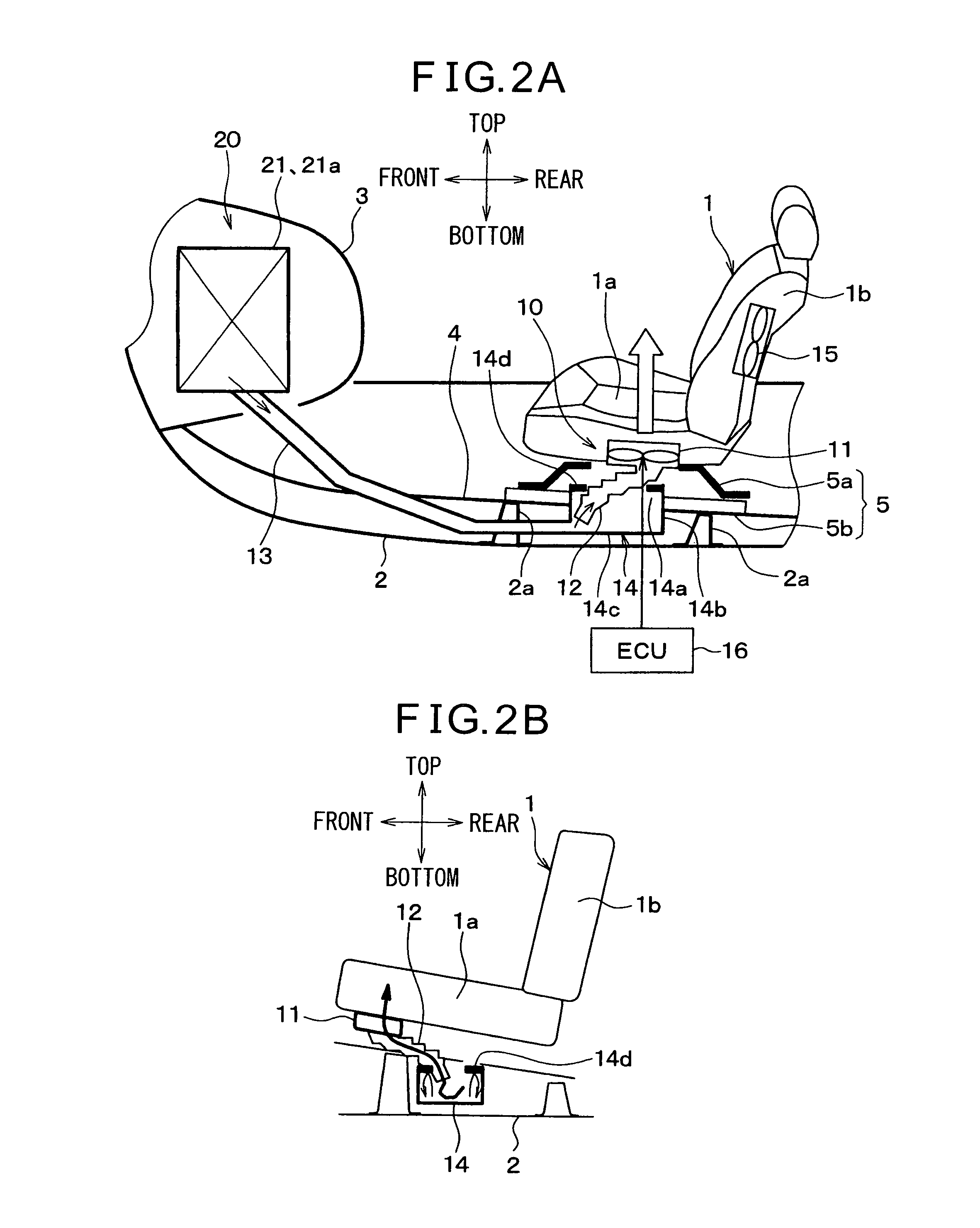 Vehicular seat air-conditioning system