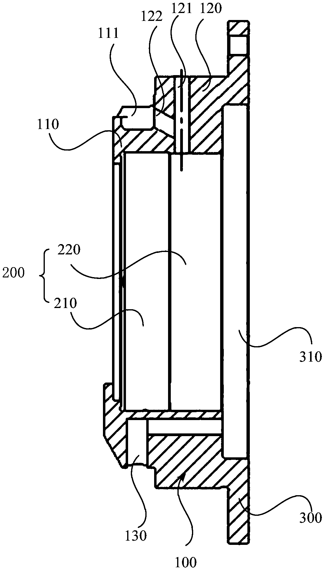 Bearing sleeve, gear case and rail vehicle