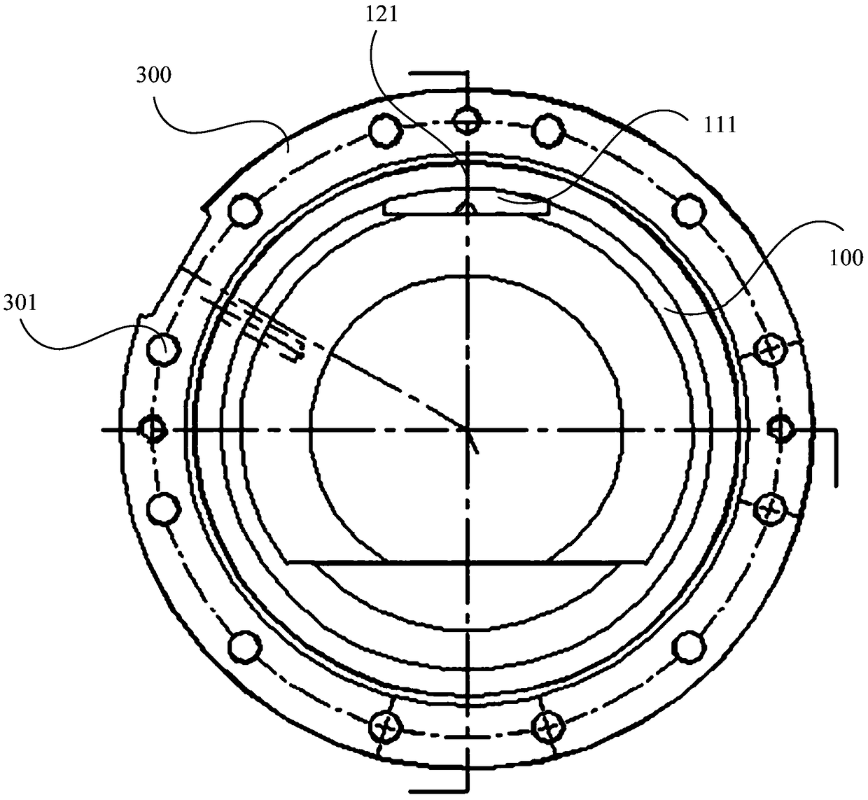 Bearing sleeve, gear case and rail vehicle